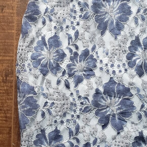 Gorgeous blue on blue lace dress. - Picture 4 of 11